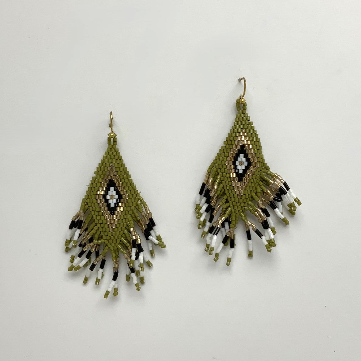 Boho Beaded Tassel Earrings