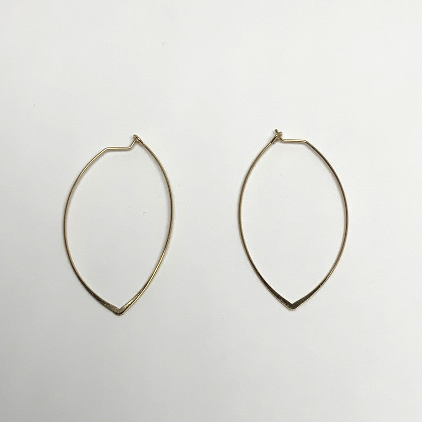Leaf Shape Hoops