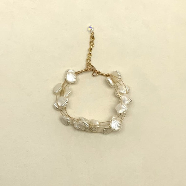Pearlescent Seashell Bracelet