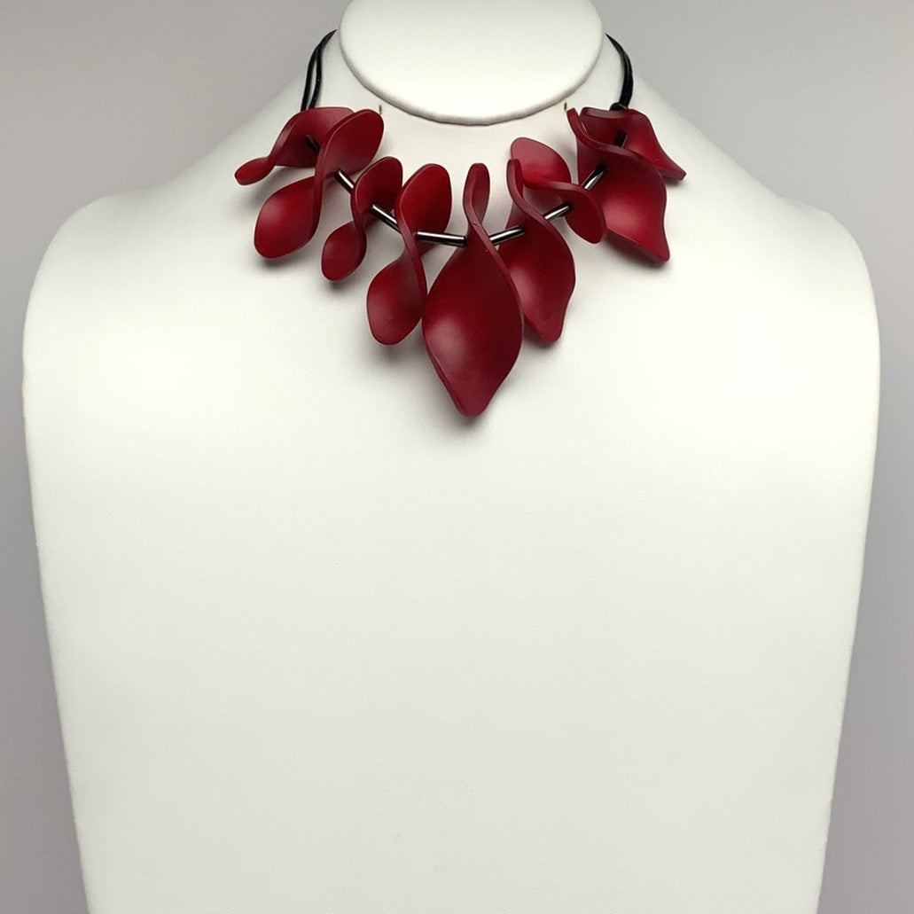 Spiral Leaf Shape Necklace