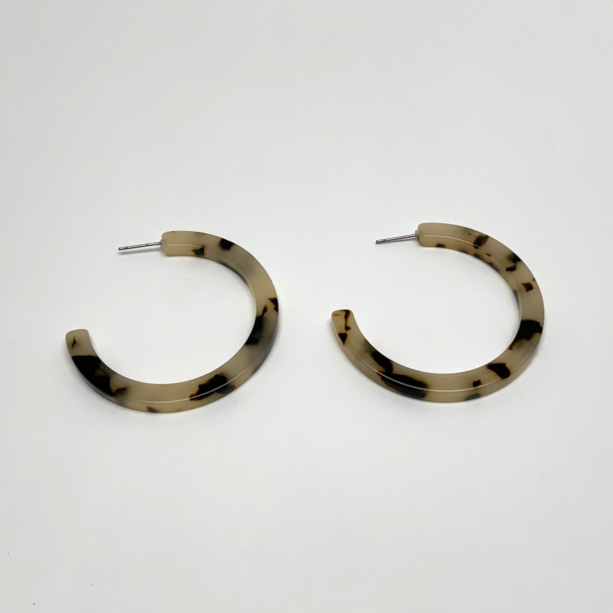 Lucite Hoop Earrings