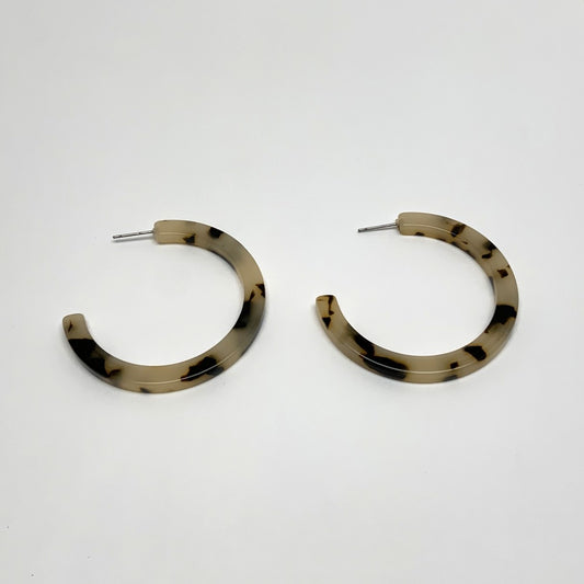 Lucite Hoop Earrings