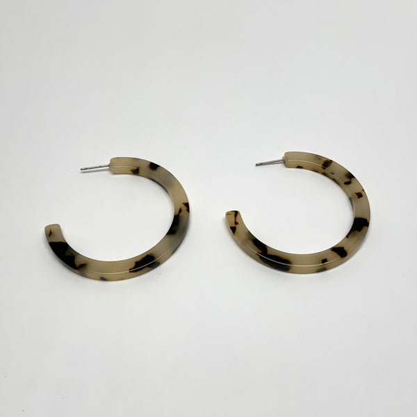 Lucite Hoop Earrings