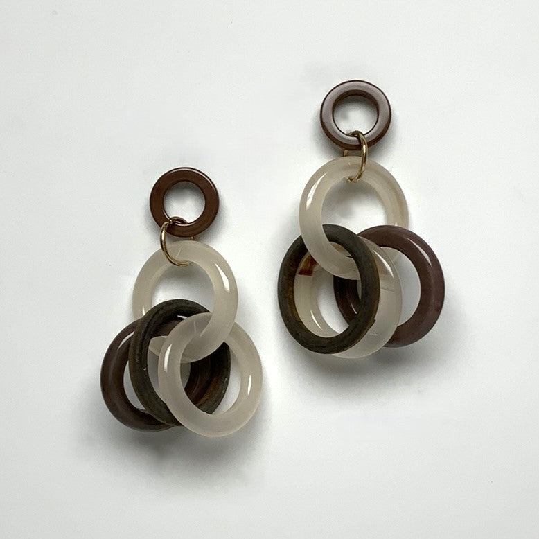 Lucite Circles Earrings