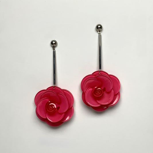 Flower Dangly Drop Earrings