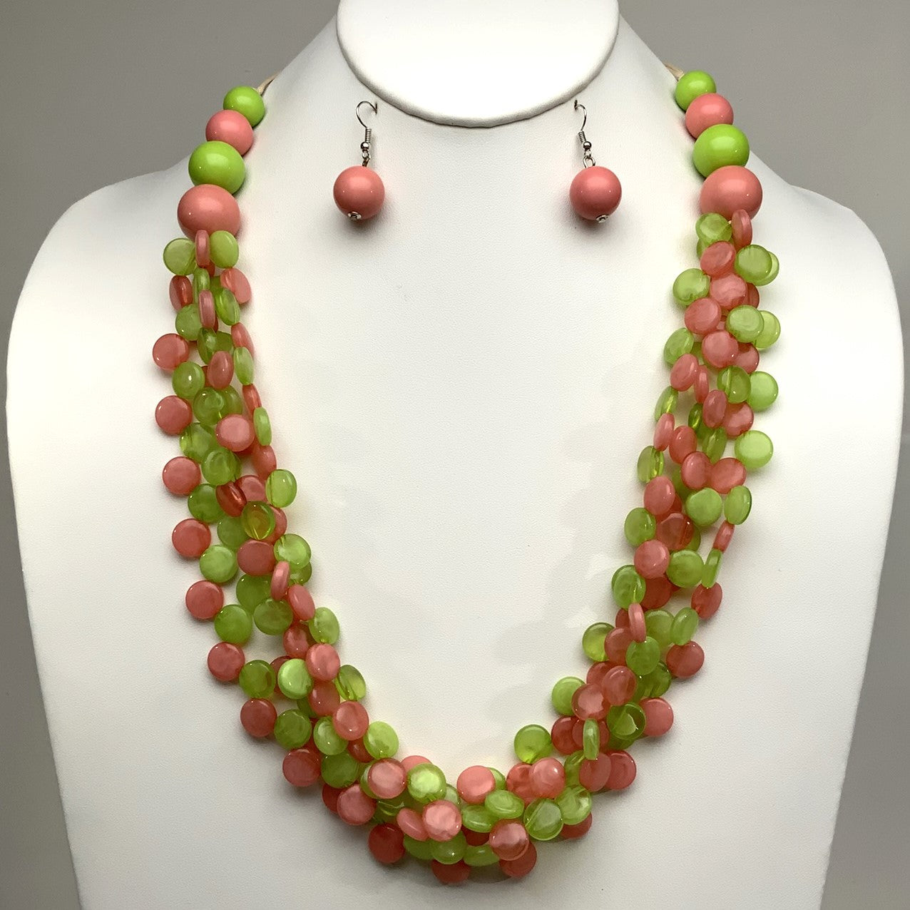 Layered Lucite Necklace set