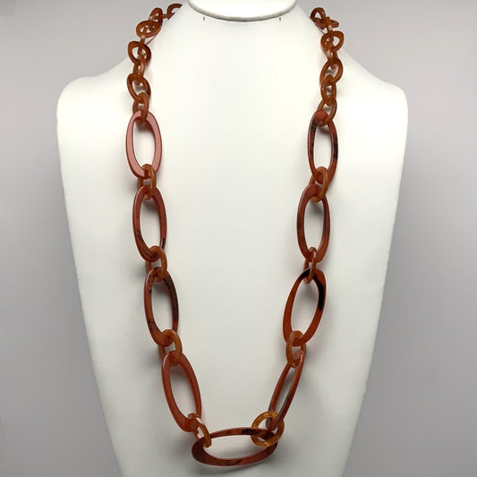 Two-shaped Oval Link Necklace