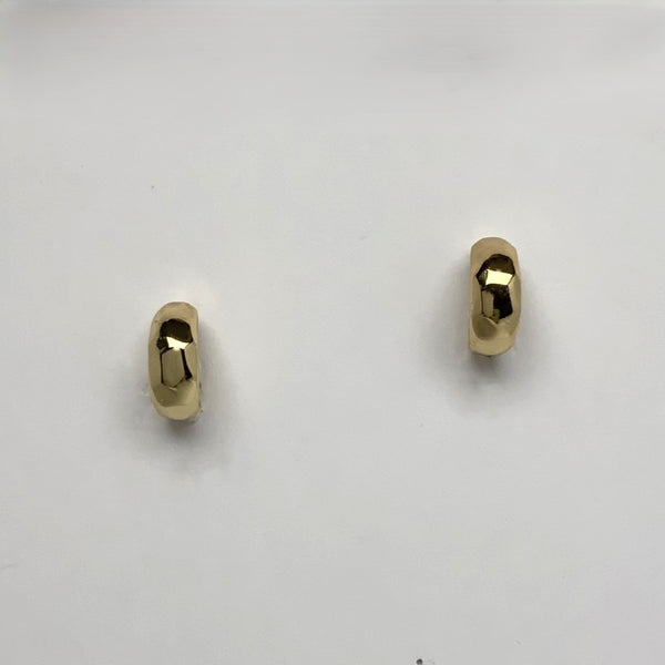Small Chunky Clip on Hoop Earrings