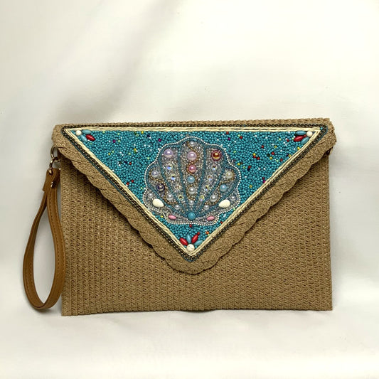 Beaded Seashell Purse