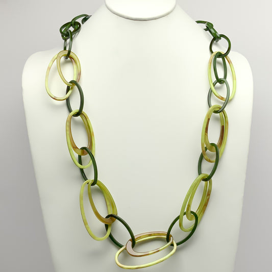 Double Lucite Link Necklace