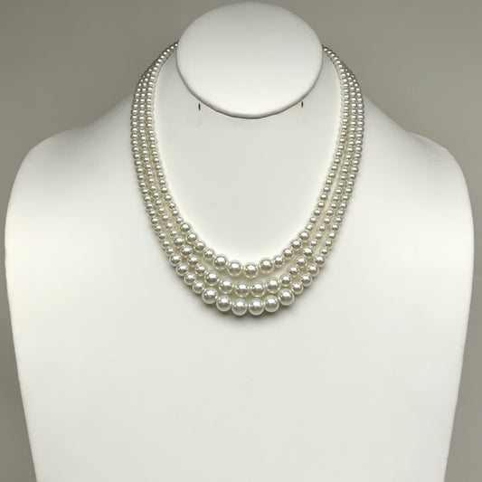 Layered Pearl Necklace