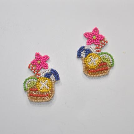Cocktail Seed Bead Earrings