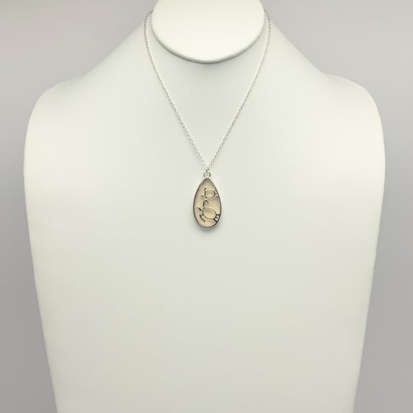 Turtle Teardrop Necklace