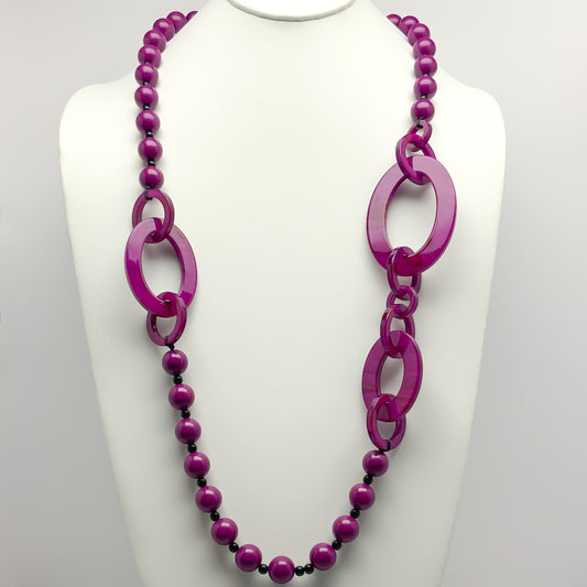 Lucite Bead Necklace