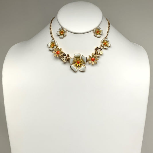 Flower Necklace Set