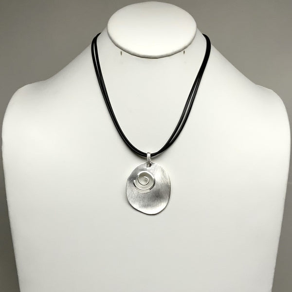 Circle Swirl Necklace