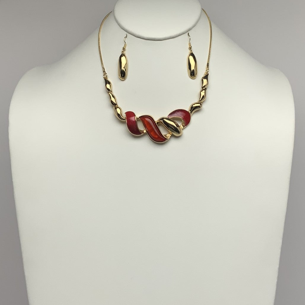 Twisted Necklace Set