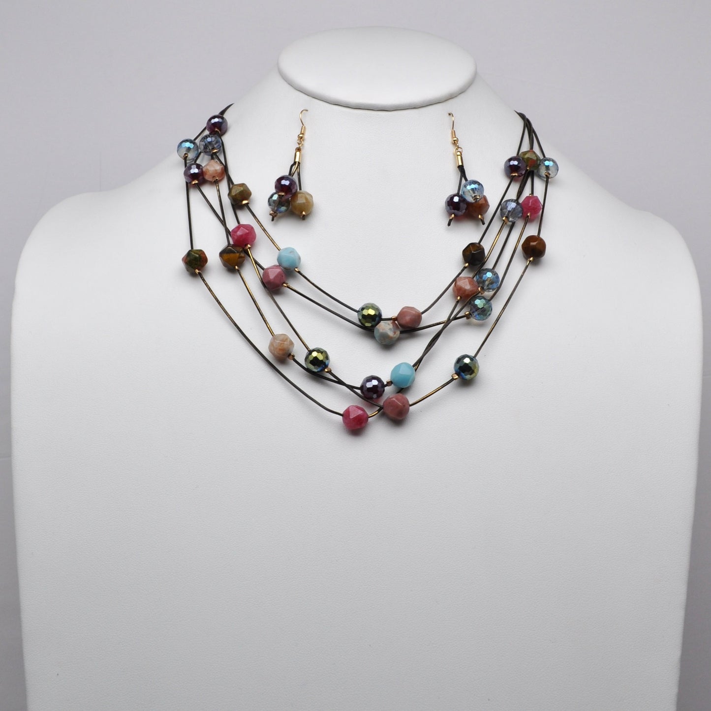 Layered Crystal Necklace