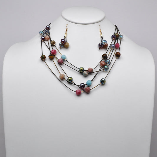 Layered Crystal Necklace