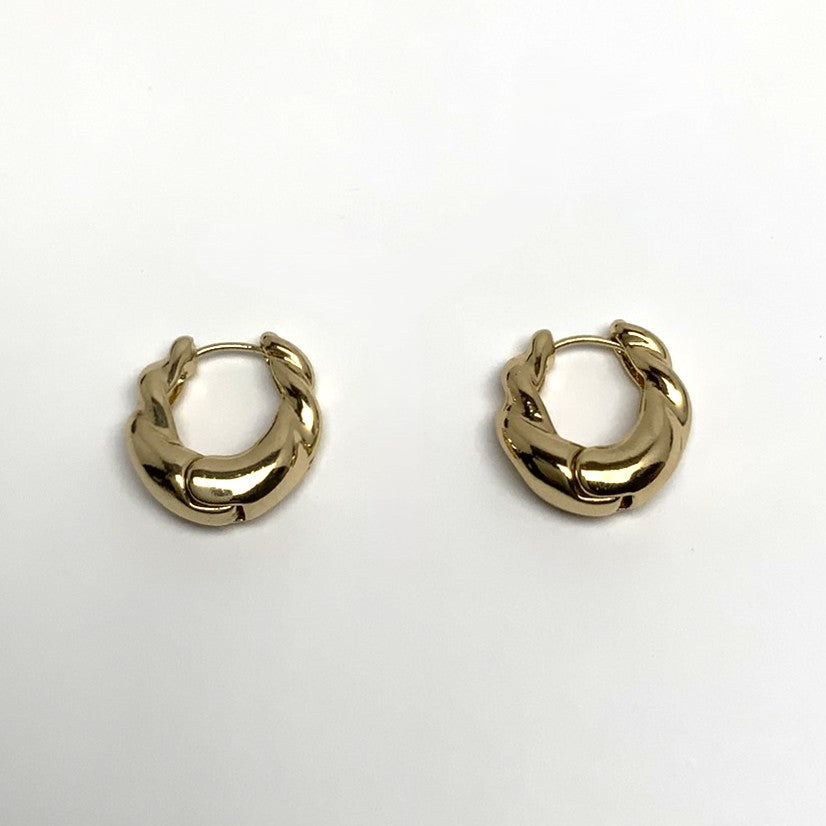 Twisted Chunky Hoop Earrings