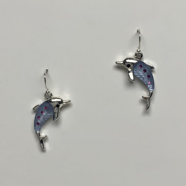 Dolphin Crystal Earrings