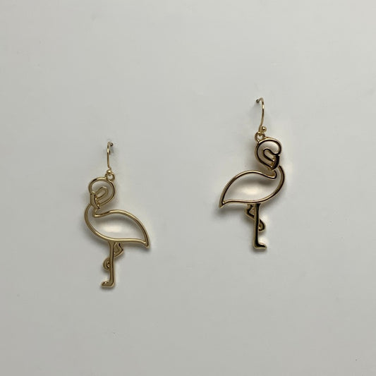 Flamingo Outline Earrings
