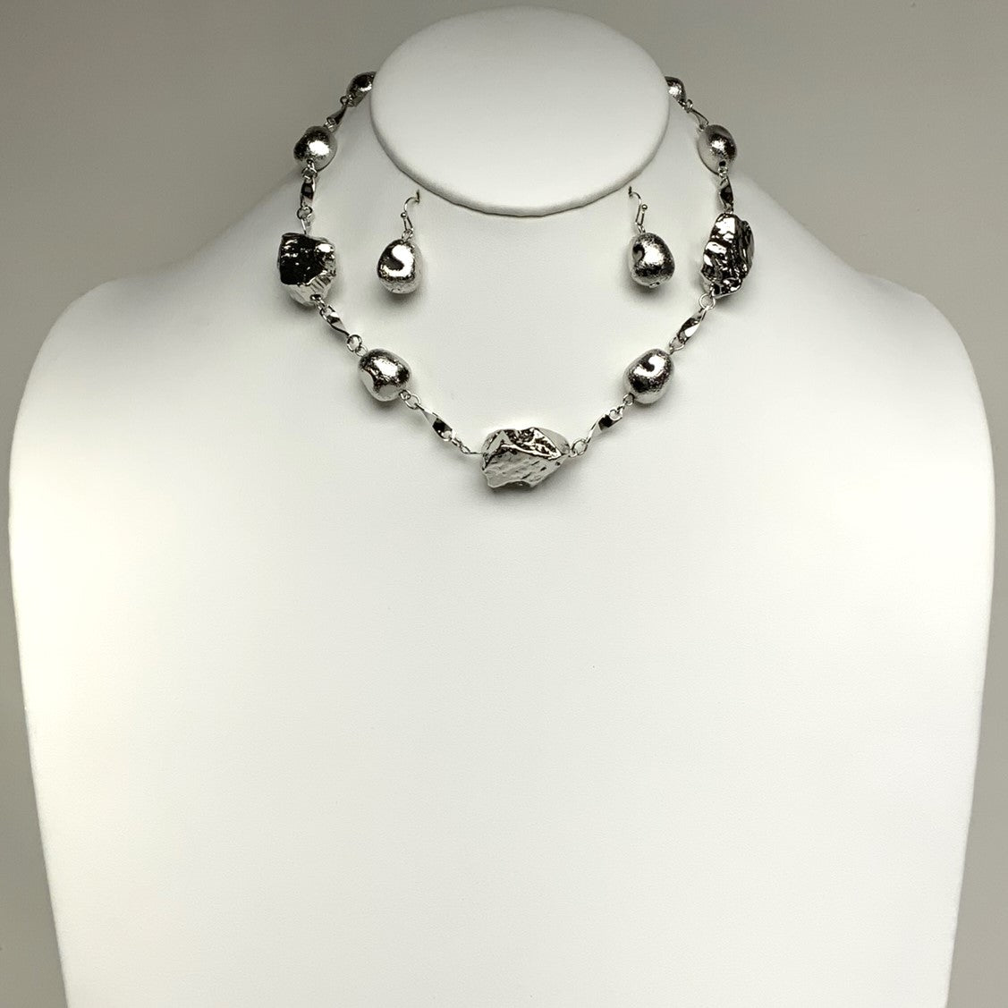 Futuristic Stone Necklace Set