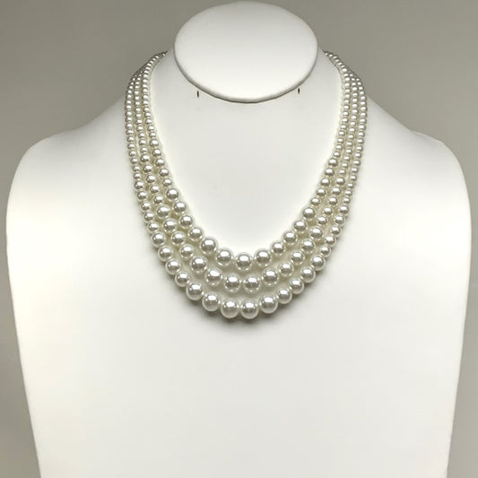 Layered Pearl Necklace