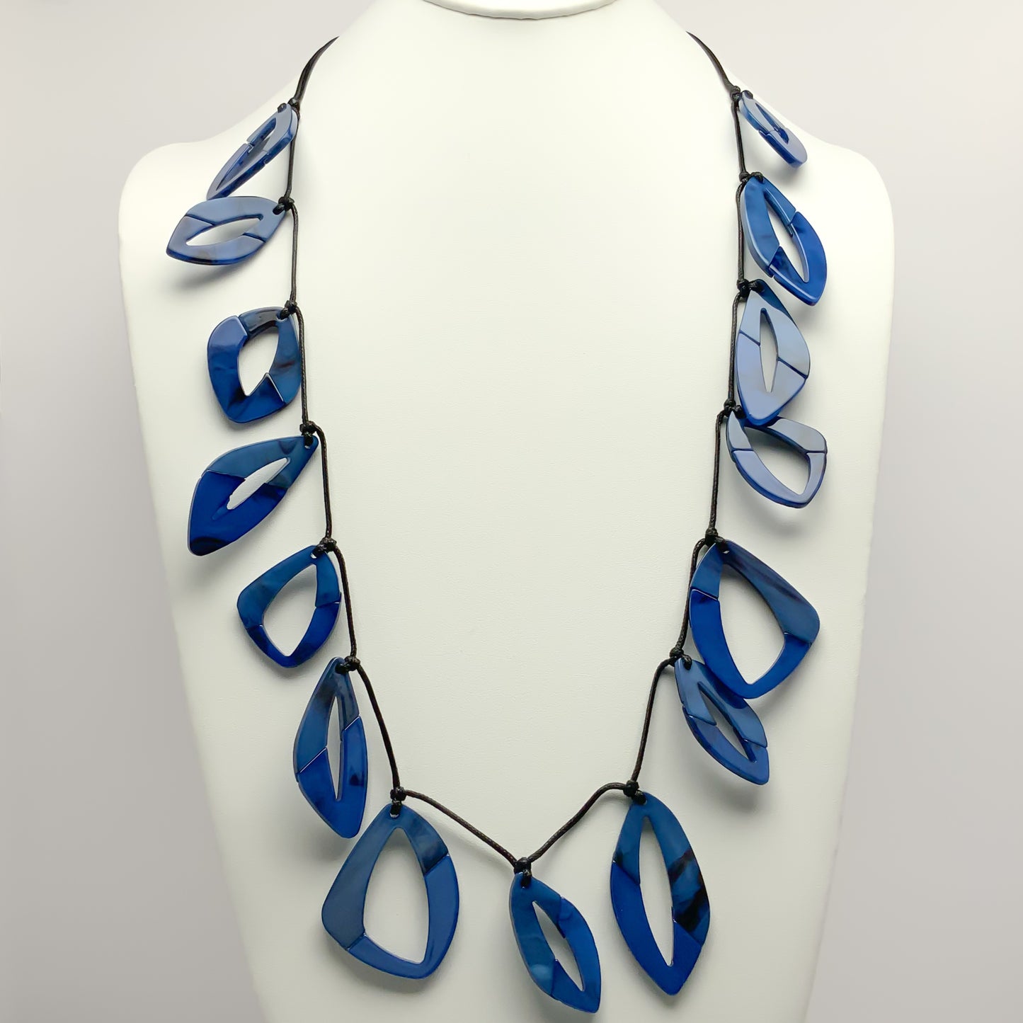 Lucite Leaf Shaped Necklace