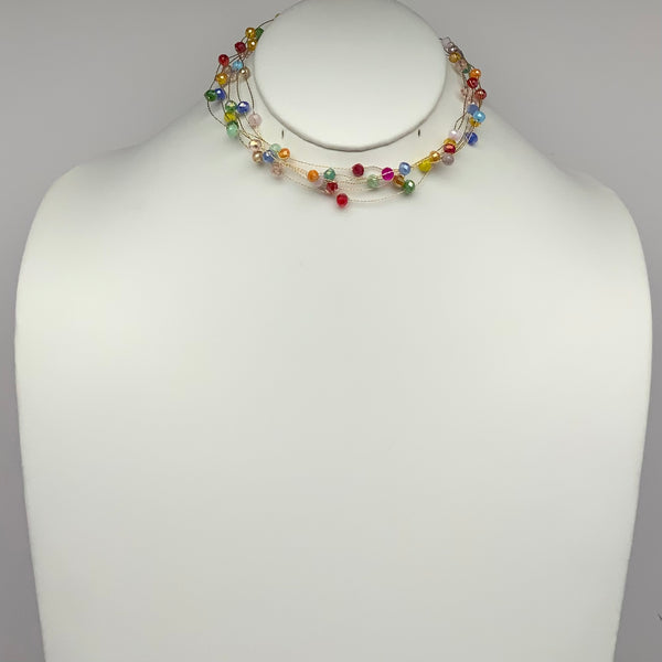 Rainbow crystal Choker