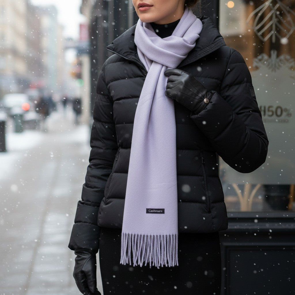 Cashmere Fringed Scarf