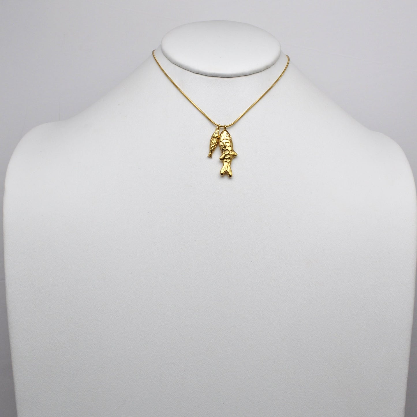 Fish Pendant Charm Necklace