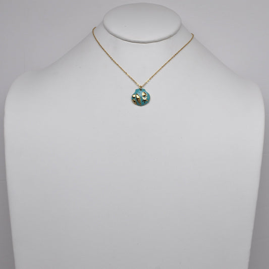 Stainless Steel Seashell Ocean Charm Pendant Necklace