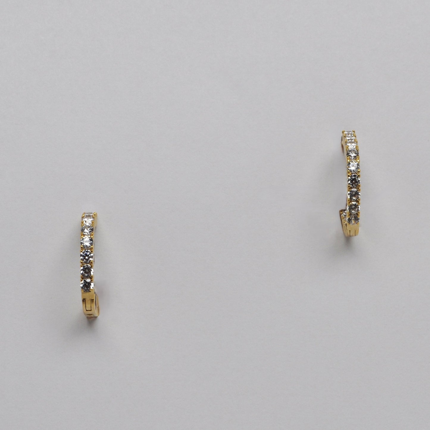 Crystal Huggie Hoop Earrings