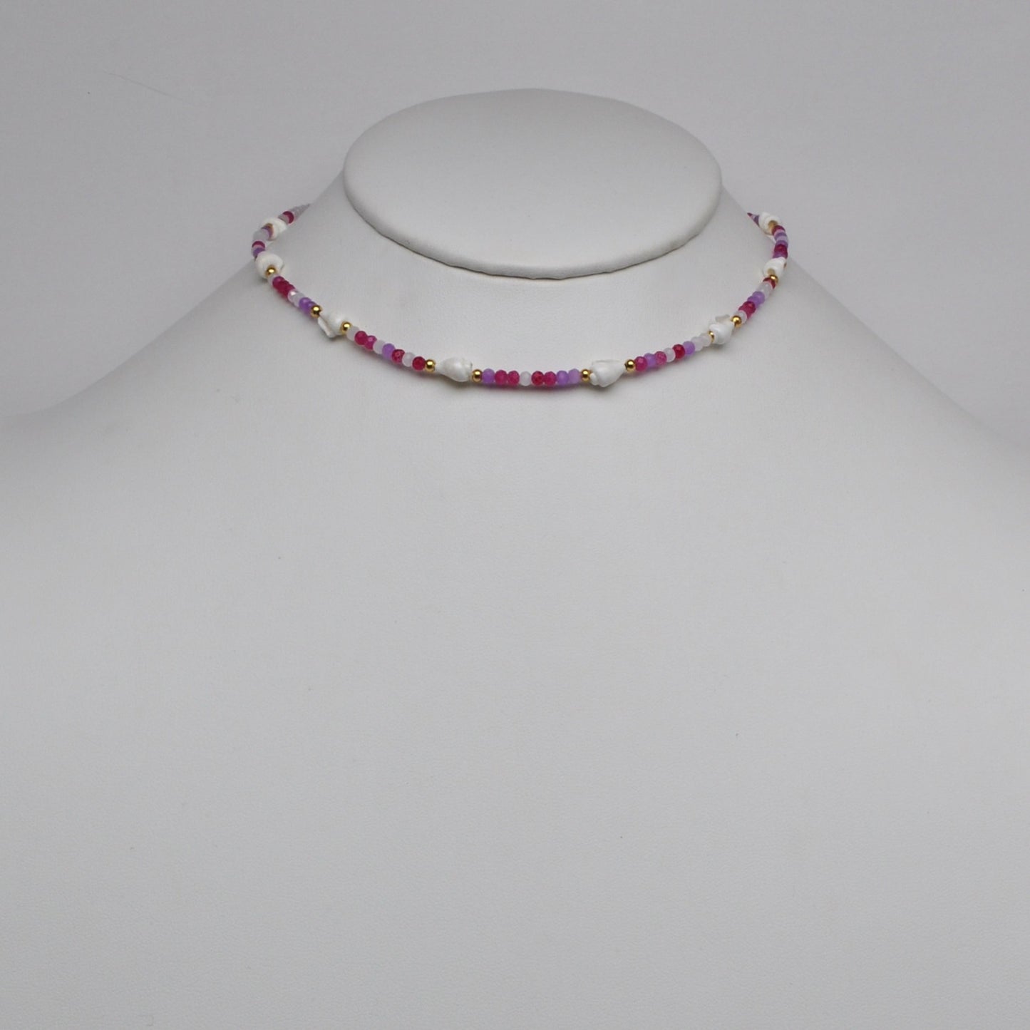 Conch Beads Nautical Boho Bead Necklace