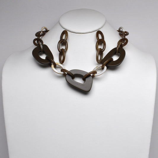 Lucite Chunky Statement Necklace