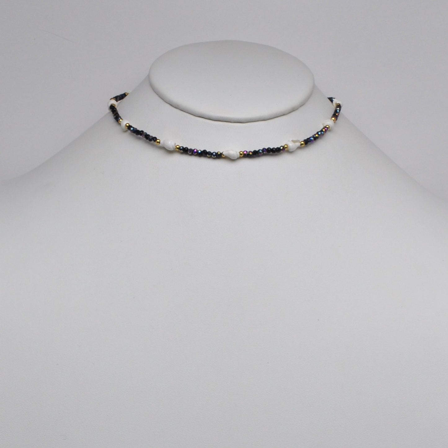 Conch Beads Nautical Boho Bead Necklace