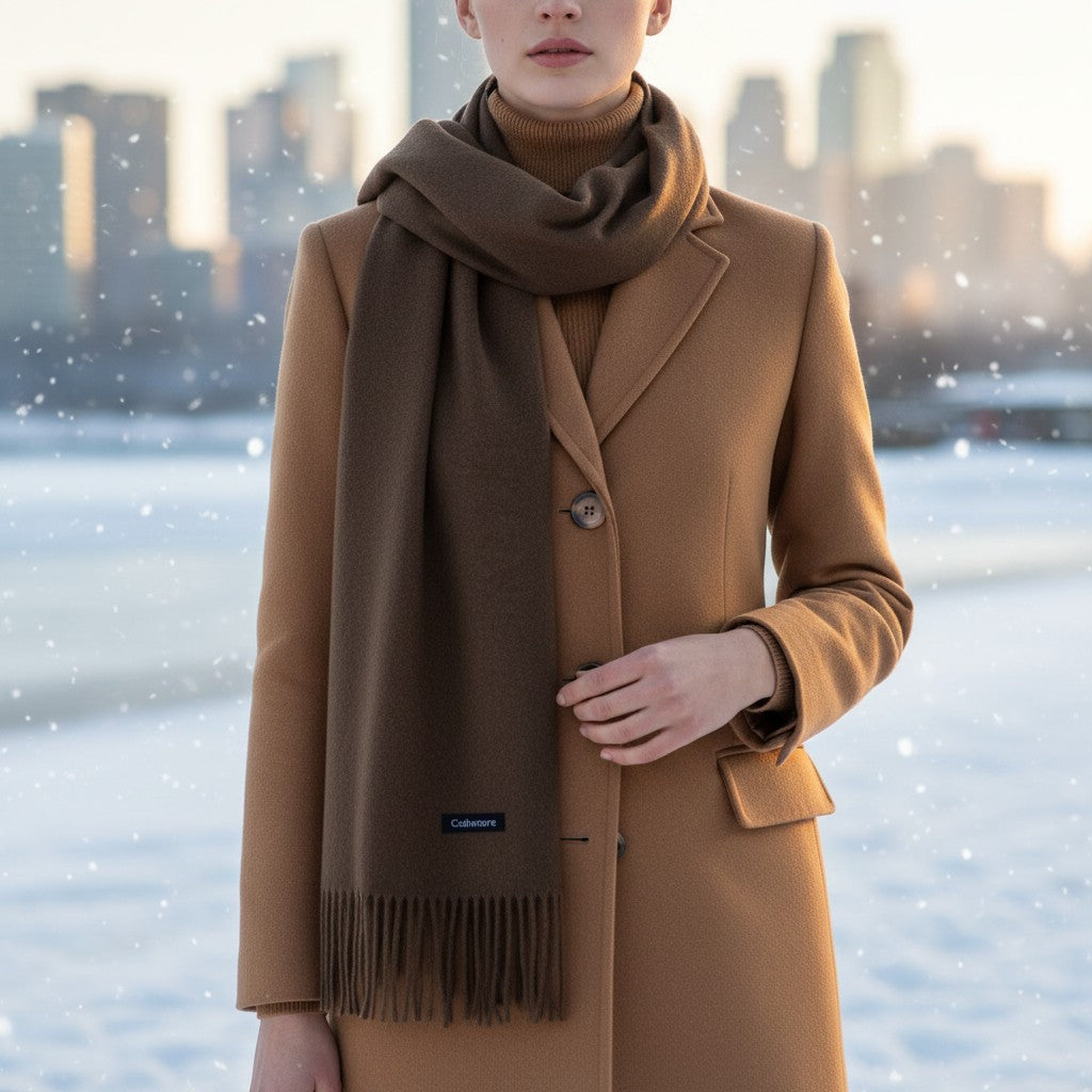 Cashmere Fringed Scarf