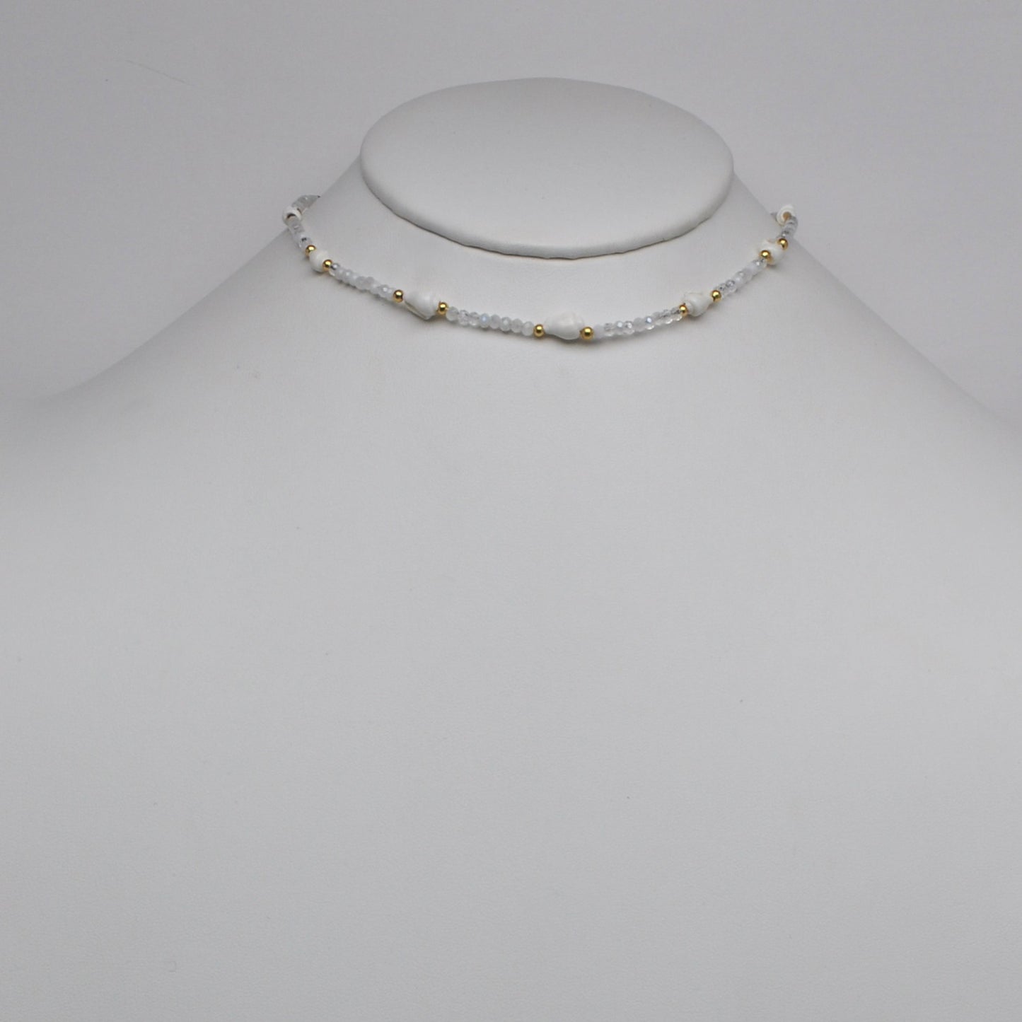 Conch Beads Nautical Boho Bead Necklace