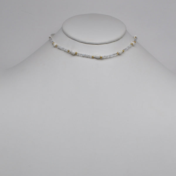 Conch Beads Nautical Boho Bead Necklace