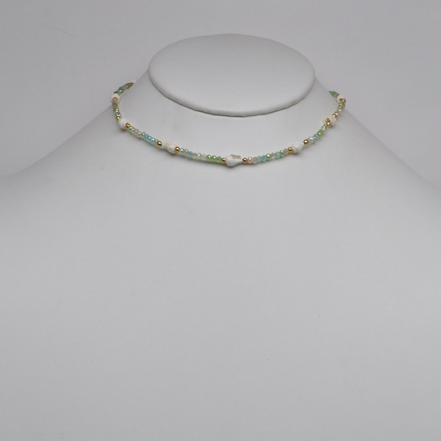 Conch Beads Nautical Boho Bead Necklace