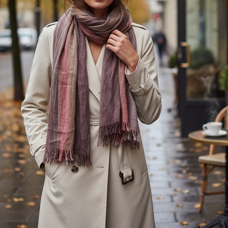 Linen Mix Color Scarf