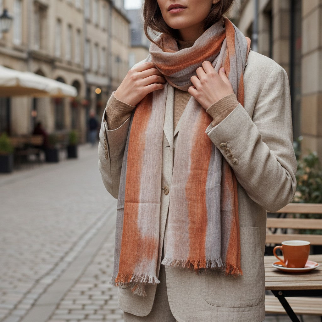 Linen Mix Color Scarf
