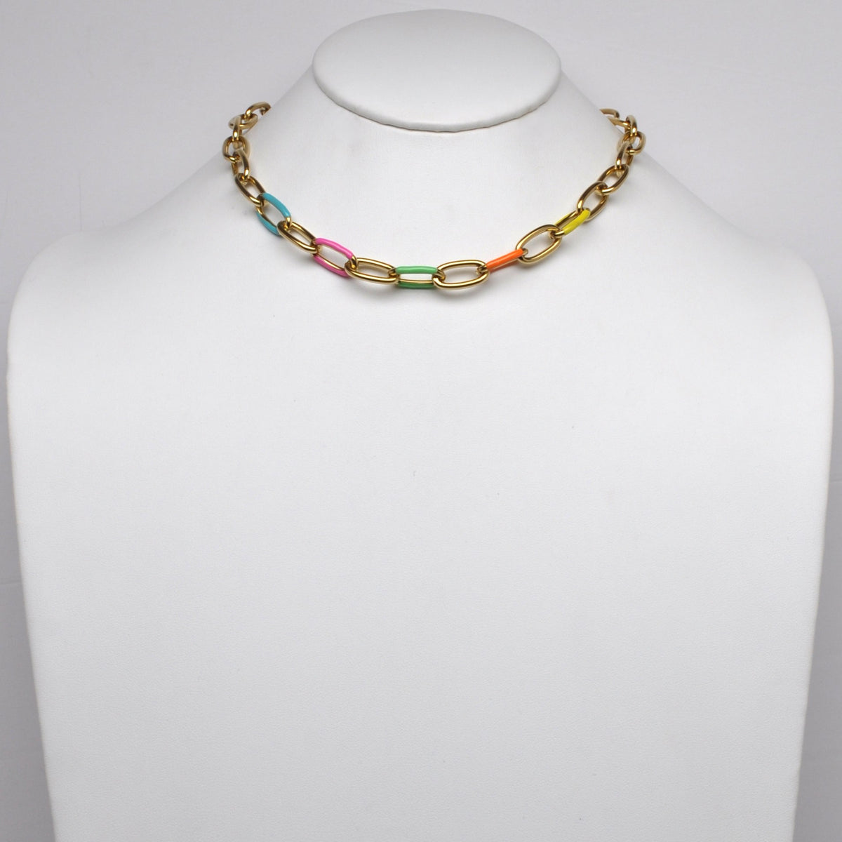 Stainless Steel Enamel Multi-Link Choker