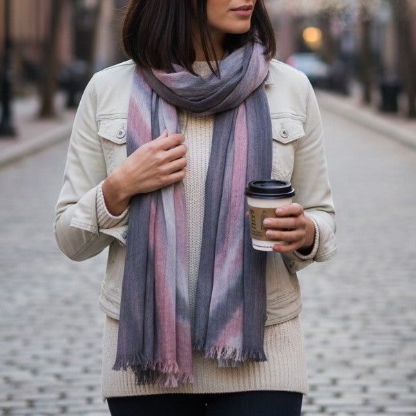 Linen Mix Color Scarf