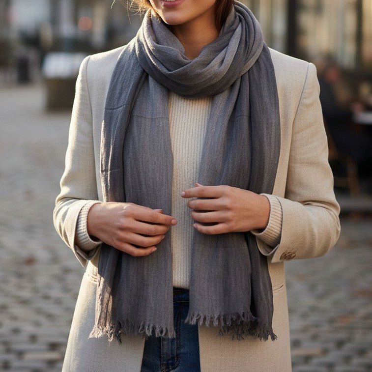 Linen Mix Color Scarf