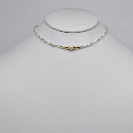 Pearl Beaded Boho Necklace