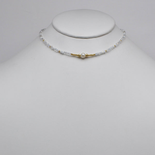 Pearl Beaded Boho Necklace