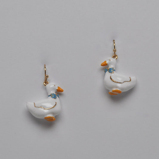 Classy Duck w/Bow Earrings