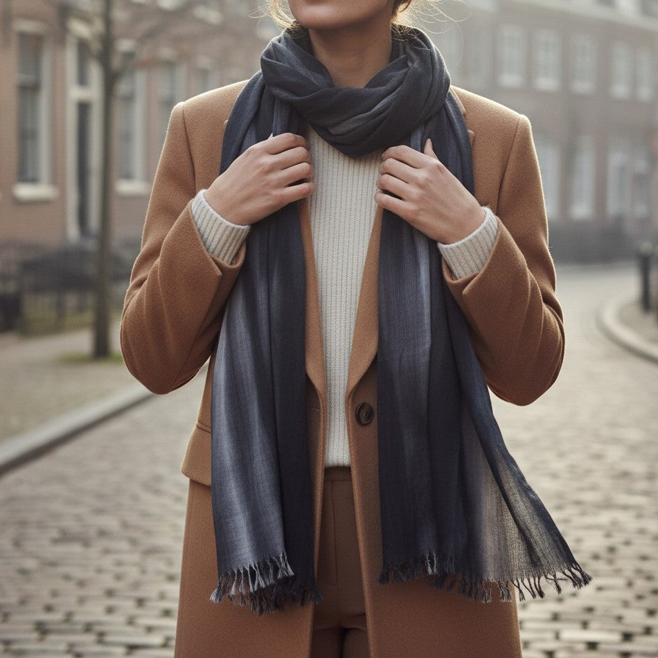 Linen Mix Color Scarf